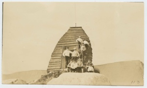 Image of Whaler's lookout- 150 years old frame made of the jaw bones of a right whale